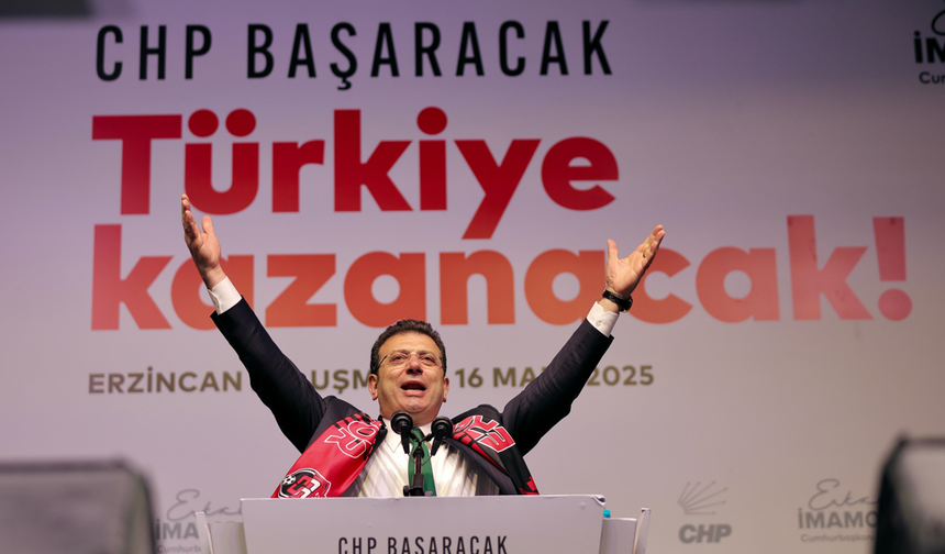 İMAMOĞLU'NUN ERZİNCAN MİTİNGİNDE CADDELER DOLDU TAŞTI