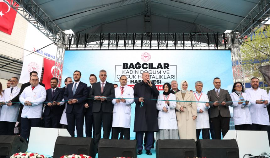 Cumhurbaşkanı Erdoğan: Bağcılar Kadın Doğum ve Çocuk Hastalıkları Hastanesi’nin açılışını gerçekleştirdi.