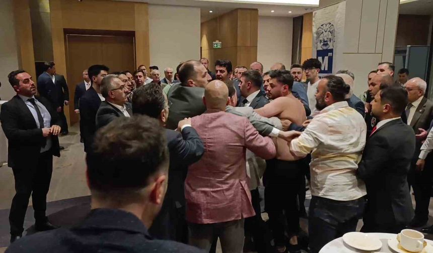Erzurum’daki seçimde yumruklu kavga