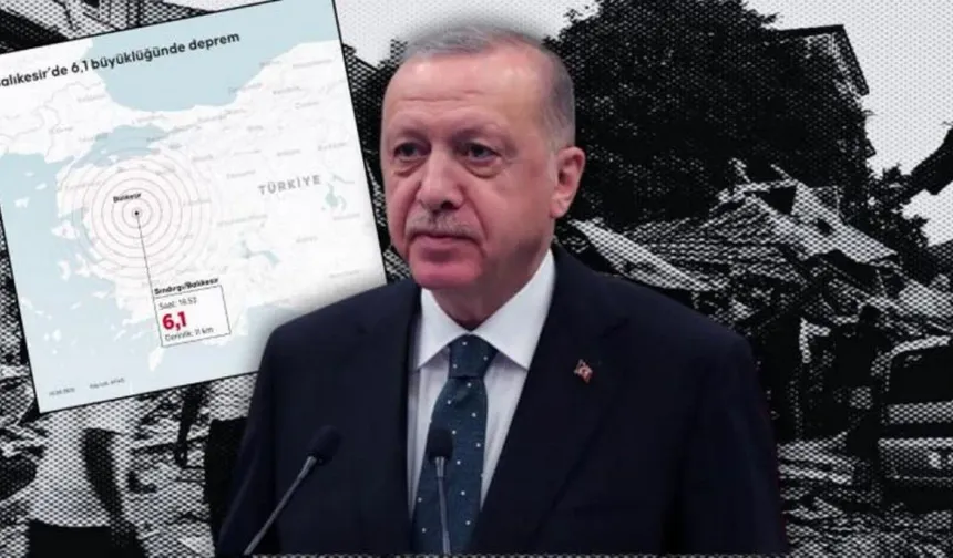 Cumhurbaşkanı Erdoğan’dan Sındırgı Depremi Mesajı: “Tüm Kurumlarımız Sahada”