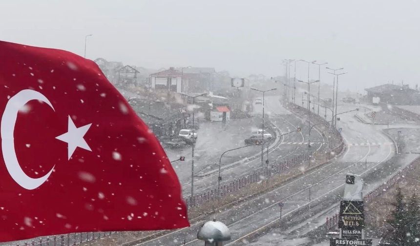 Erciyes’te kar yağışı yeniden başladı