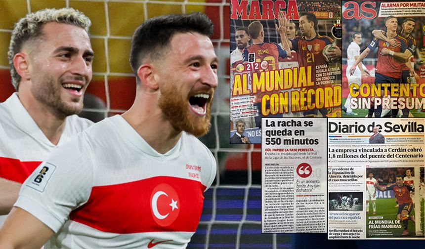 İspanyol basınından İspanya - Türkiye maçı manşetleri