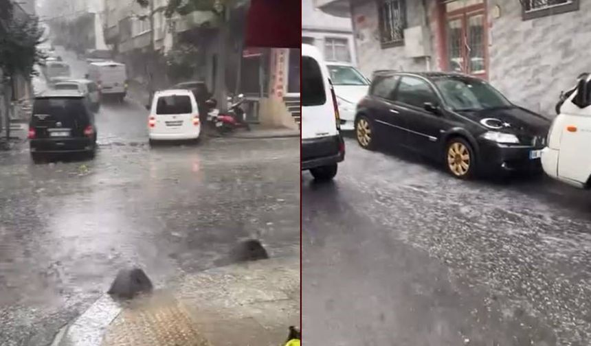 İstanbul'da dolu yağışı etkili oldu