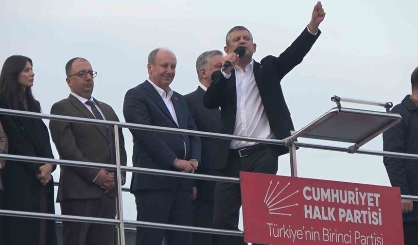 CHP Genel Başkanı Özel, Yalova’daki mitingde konuştu