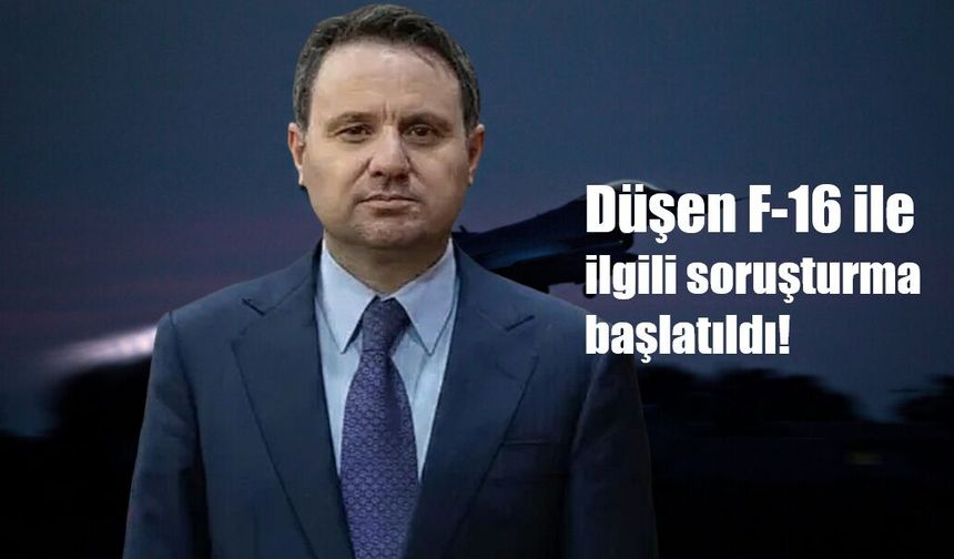Bakan Gürlek: "Balıkesir’de kaza kırıma uğrayan F-16 ile ilgili soruşturma başlatıldı"