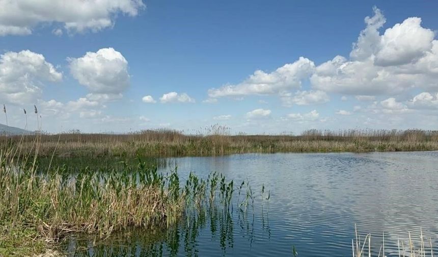 Sultan Dağları’ndaki kar Eber Gölü ve kiraza umut oldu