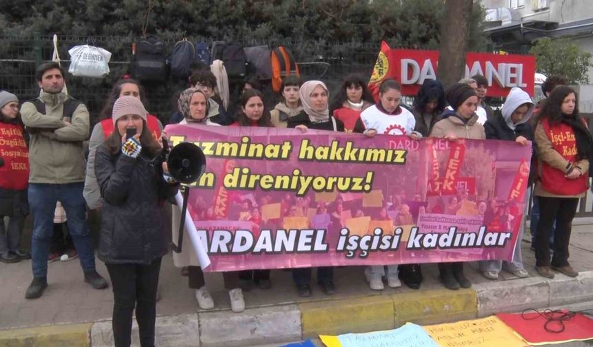 Dardanel işçileri eylemlerin 9’uncu gününde: "Sermayeleri soframızdan çaldıkları ekmekle büyüyor"