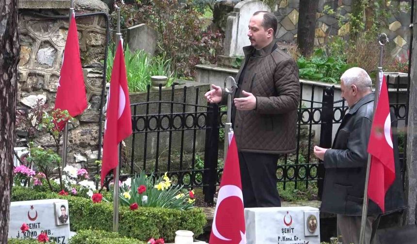 Şehit ailelerinden bayram ziyareti