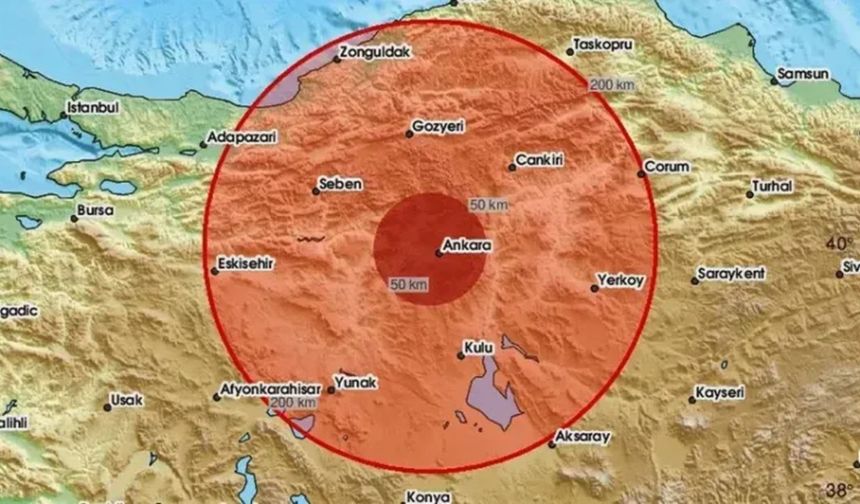 SON DAKİKA; Ankara’da deprem oldu!