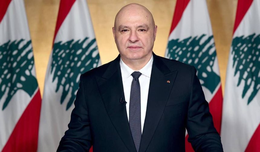Lübnan Cumhurbaşkanı Aoun: "Ülke toprağından tek bir zerre dahi feda edilmeyecek"