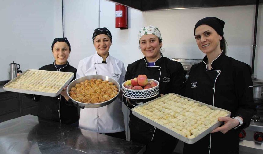 Misket elma tadında baklava