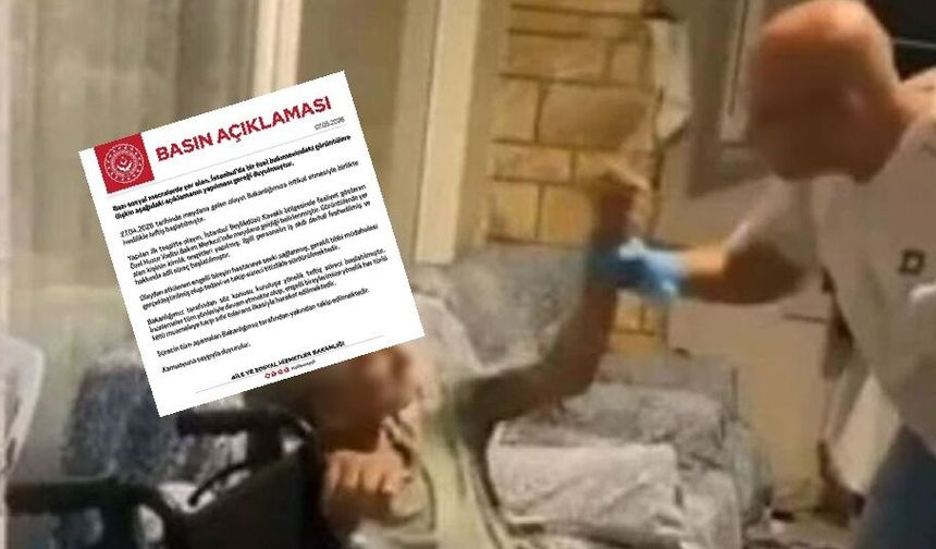 Aile ve Sosyal Hizmetler Bakanlığından, İstanbul’daki bakım merkezindeki görüntülere ilişkin açıklama