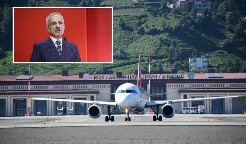 Bakan Uraloğlu: "Rize-Artvin Havalimanımız, açıldığı günden bu yana 4,2 milyon yolcuya hizmet verdi"