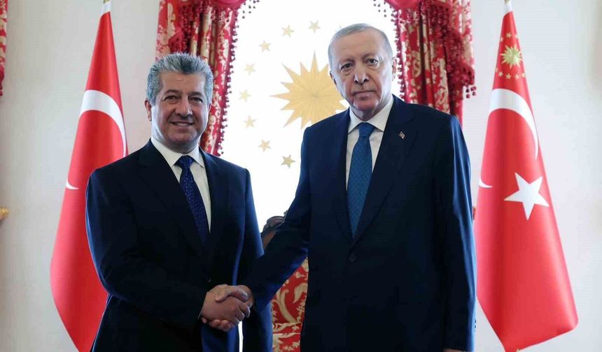 Cumhurbaşkanı Erdoğan, IKBY Başbakanı Barzani’yi kabul etti