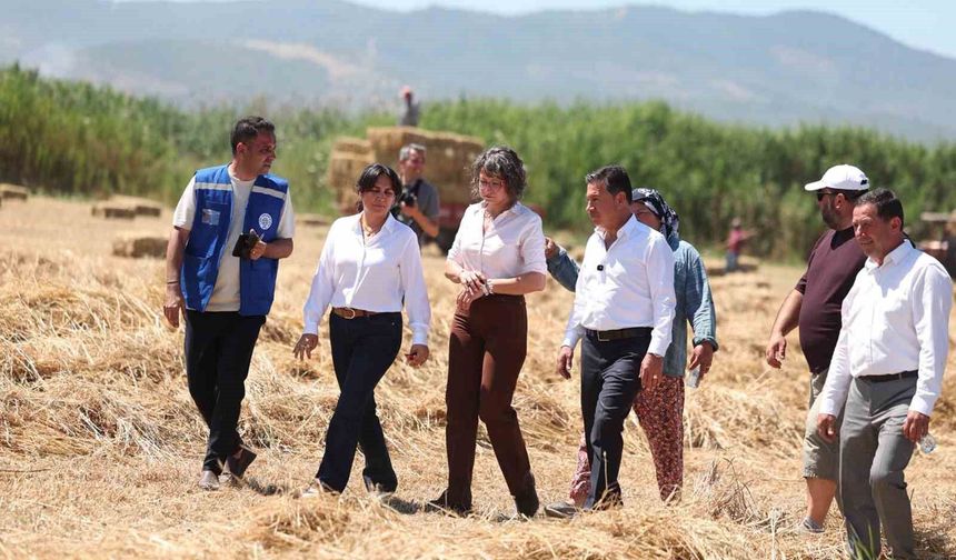 Ekinanbarı’nda üreticinin yükünü hafifleten destek