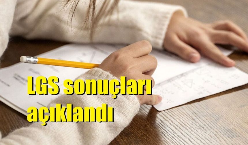 LGS sonuçları açıklandı