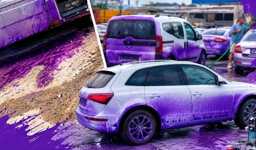 Afyonkarahisar'da boya dökülen yola 20 milyon 980 bin 602 TL ceza