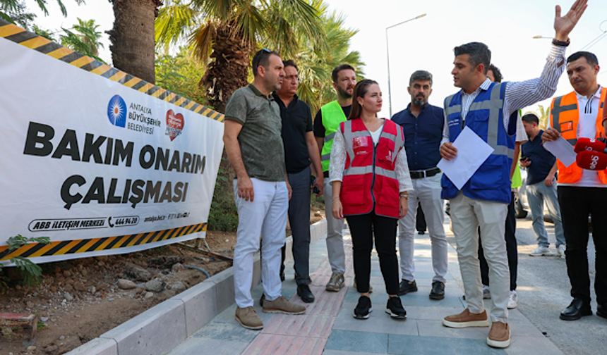 Antalya'da 160 milyon TL'lik kaldırım ve çevre düzenlemesi