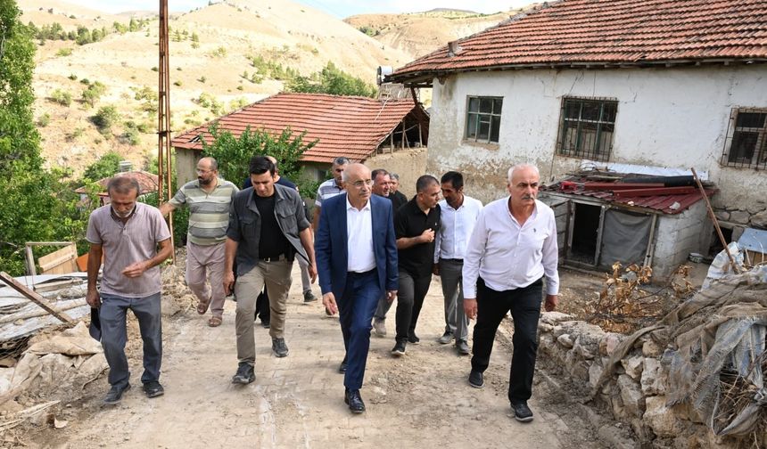 Başkan Er, sel felaketinin yaşandığı Kocaözü'nü ziyaret etti