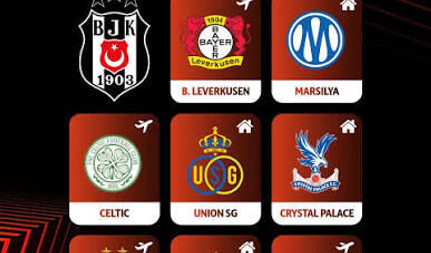 Beşiktaş'ın Avrupa'daki rakipleri belli oldu