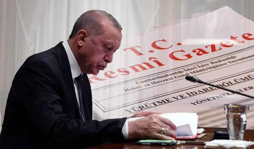 Cumhurbaşkanı kararları Resmi Gazete'de yayımlandı