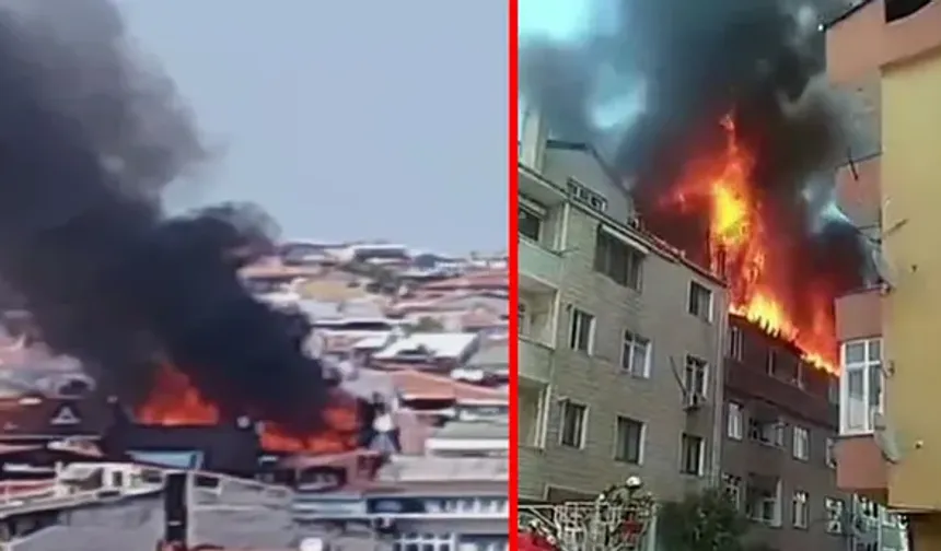 Gaziosmanpaşa'da bina yangını