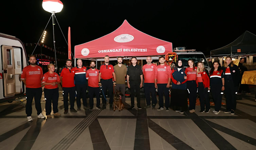 Osmangazi'de 17 Ağustos Marmara Depremi'nin 27'nci yıl dönümünde anma programı
