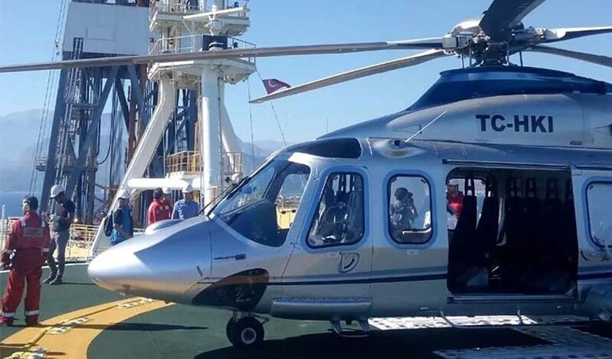 SON DAKİKA; FATİH sondaj gemisindeki yaralı personel helikopterle hastaneye sevk edildi