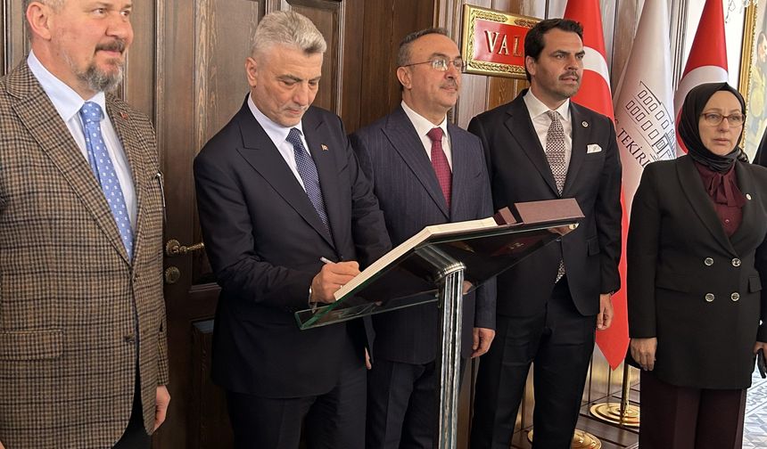 Bakan Bolat, Tekirdağ'da ekonomik ve ticari potansiyeli değerlendirdi