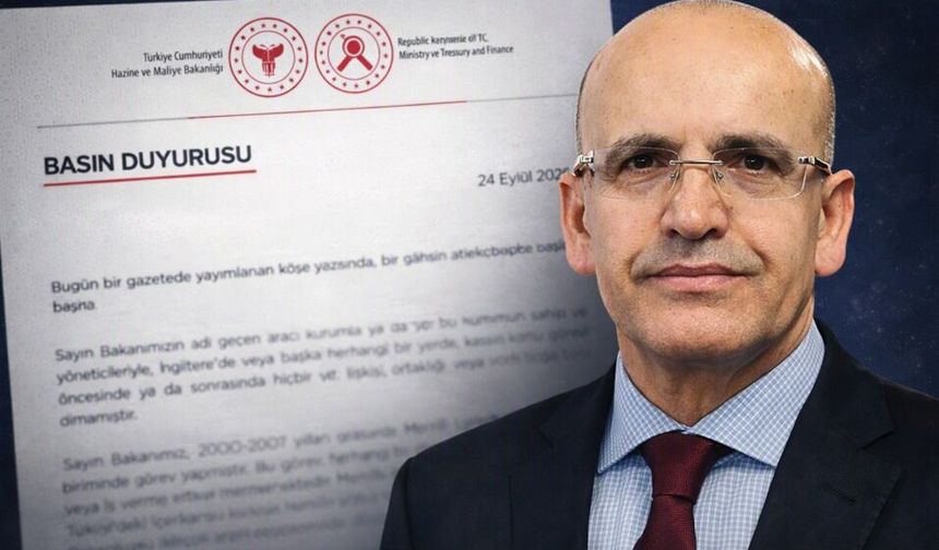 Hazine ve Maliye Bakanlığından Bakan Şimşek hakkındaki iddialara yalanlama