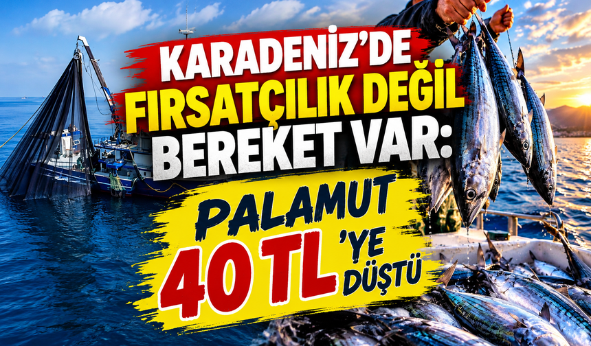 Karadeniz'de Fırsatçılık Değil Bereket Var: Palamut 40 TL’ye Düştü