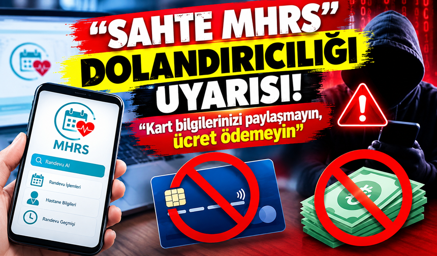 Sahte MHRS" dolandırıcılığı uyarısı: "Kart bilgilerinizi paylaşmayın, ücret ödemeyin