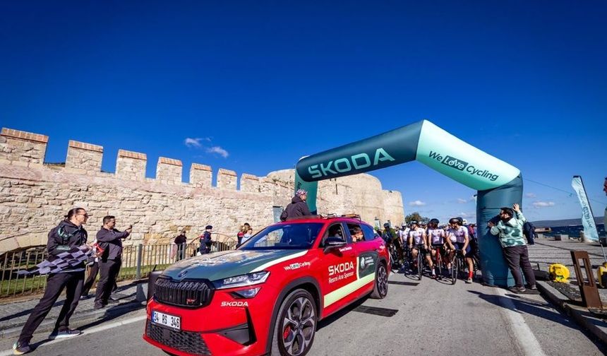 ŠKODA Çanakkale Gran Fondo ile İki Kıtada Bisiklet Heyecanı Yaşandı