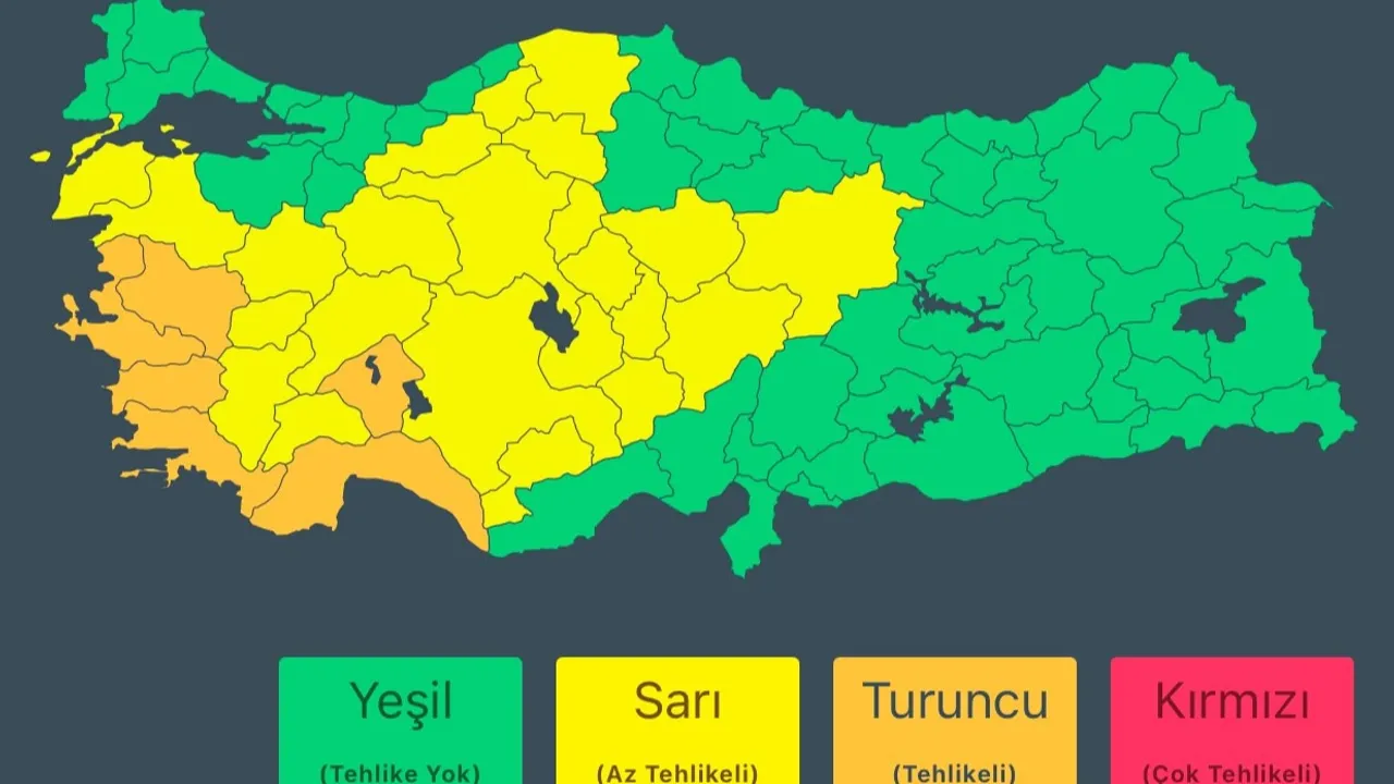 6 Ilde Turuncu Uyarisi Icislerinden Geldi