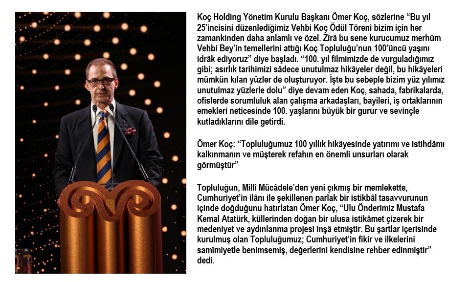 Koç Holding 100. Yıl Isindetayi Haber