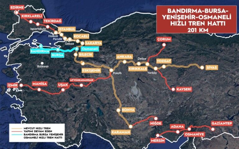 Osmaneli Bursa Hızlı Tren Hattında Test Süreci Başlıyor Haber Isindetayi