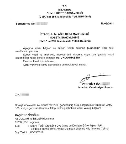 Kaşif Kozinoğlu’nu Tutuklamaya Sevk Eden Savcı Zekeriya Öz Çıktı Haber Isindetayi